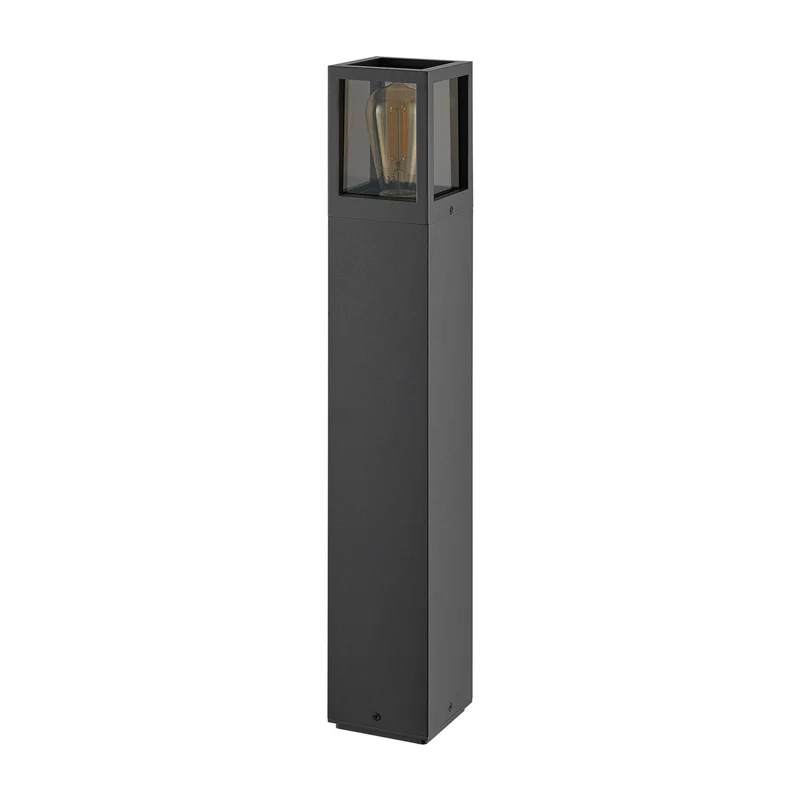 Deko-Light Facado 2 Square getönt 650mm, 1x max 20 W, E27, Dunkelgrau