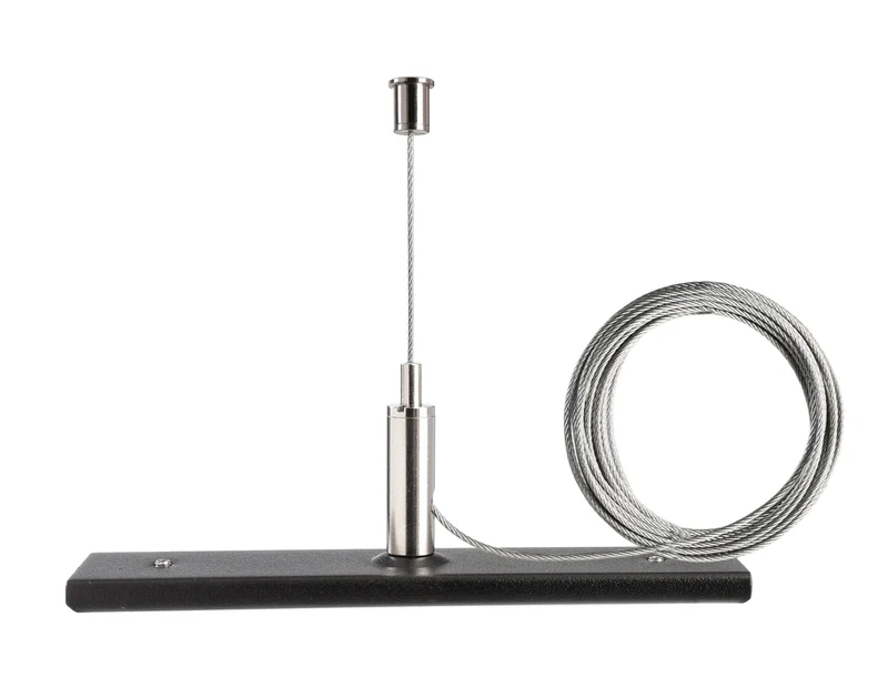 Deko-Light D One Seilabhängungshalter mit 3m Abhängeseil, schwarz