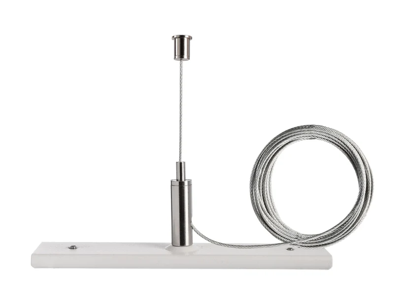 Deko-Light D One Seilabhängungshalter mit 3m Abhängeseil, weiß