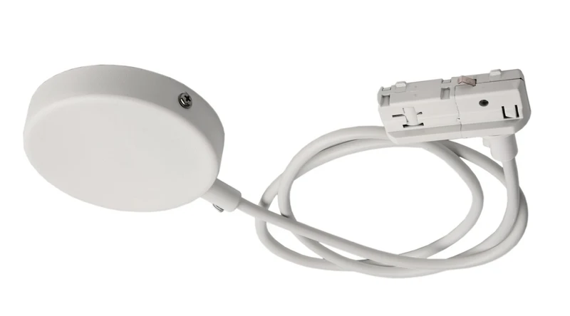 Deko-Light D One Flexeinspeiser mit Deckenbaldachin, weiß