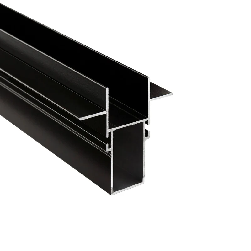Deko-Light Combo Einbau Trafoprofil mit Flügel, 13mm, 1 m schwarz
