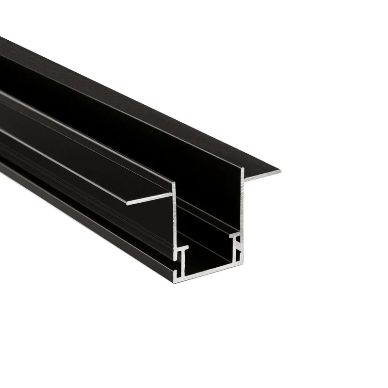 Deko-Light Combo Fassade Montageprofil mit Flügel, 3mm, 2m schwarz