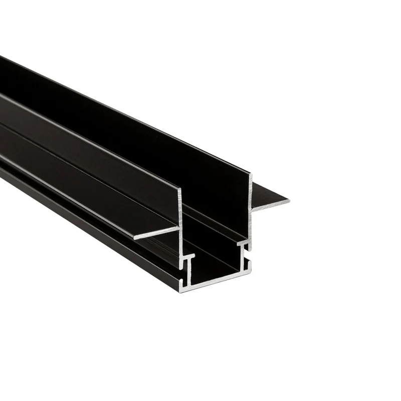 Deko-Light Combo Einbau Montageprofil mit Flügel, 13mm, 3m schwarz