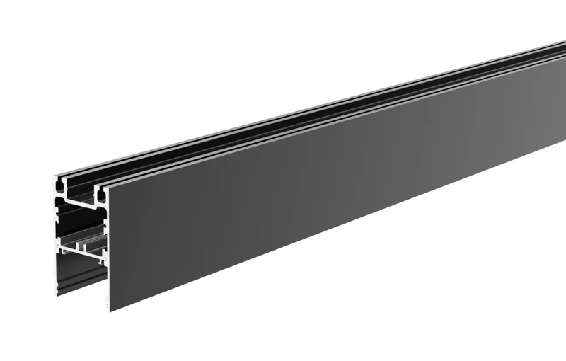 Deko-Light PLANO ES, 62 x 38mm, schwarz mit LED-Träger, 2m