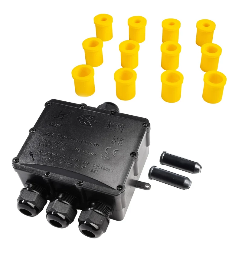 Deko-Light Outdoor Multi-Y 4-fach-Verteiler für 2-4 Kabel 4-14 mm, 0.5-4 mm²