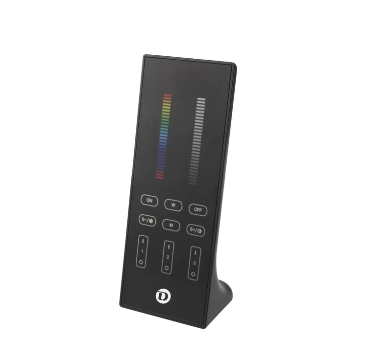 Deko-Light RF-smart, Standfernbedienung, schwarz, 3 Zonen, Single/CCT/RGB/RGBW/RGB+CCT