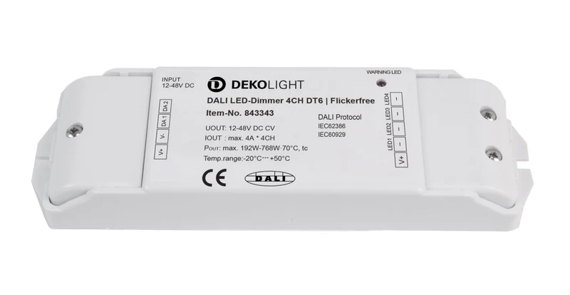 Deko-Light DALI 2 PWM Dimmer CV 4CH, 12-48V, 4A/CH, DT6