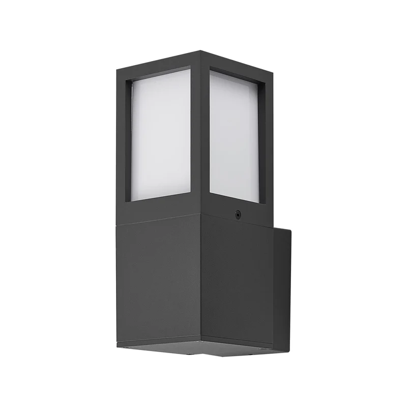 Deko-Light Facado 2 Square opal, 1x max 20 W, Dunkelgrau