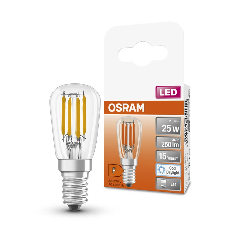 OSRAM LED Lampe LED SPECIAL T26 2.8W 865 Clear E14, 250 lm, 6500 K, Kaltes Tageslicht